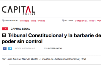 El Tribunal Constitucional y la barbarie del poder sin control, Por José Manuel Díaz de Valdés