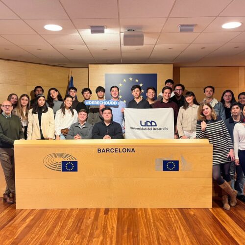 21 estudiantes de Derecho UDD participaron en una pasantía en Barcelona sobre protección internacional de los Derechos Humanos 