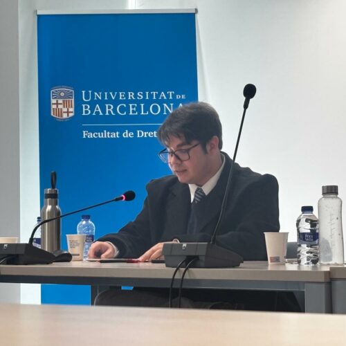 Profesor Gaspar Jenkins expone en seminario internacional sobre la crisis de la justicia organizado por la Universidad de Barcelona
